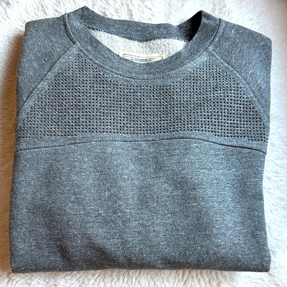 Current/Elliot | Small Stud French Terry Sweatshirt | Small